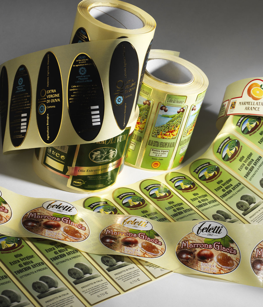Etichette per olio e aceto