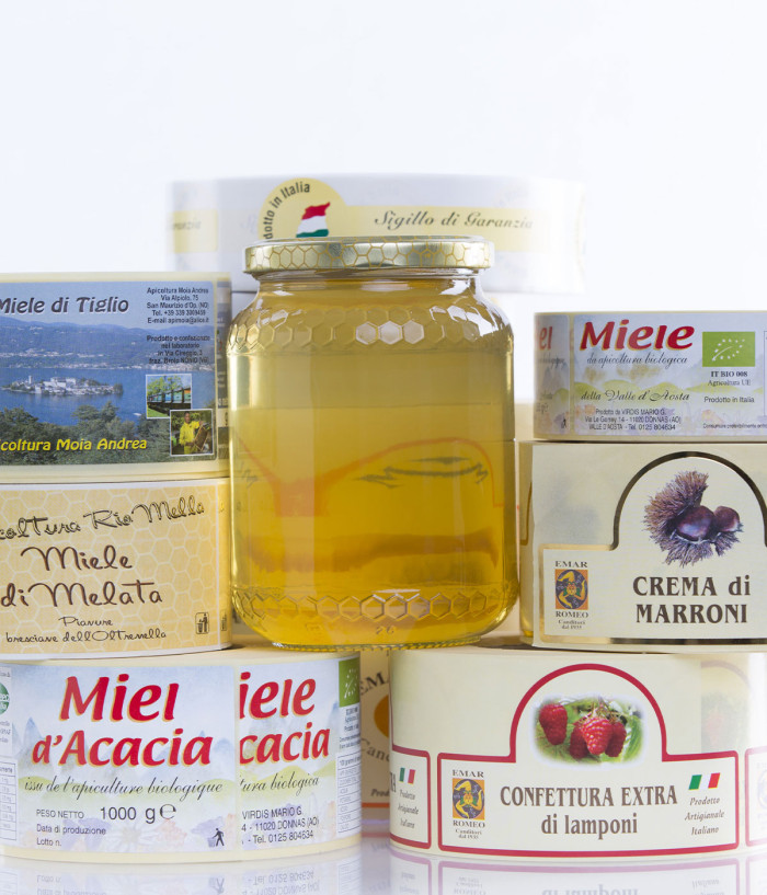 Etichette per  Vasetto tradizionale da 500g e 1000g